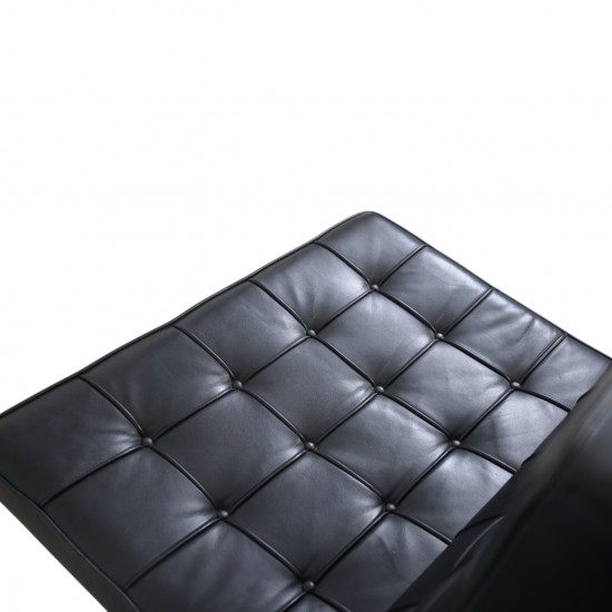 Ludwig Mies van der Rohe Barcelona stol i sort læder 2010'erne