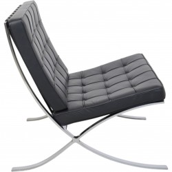 Ludwig Mies van der Rohe Barcelona stol i sort læder 2010'erne