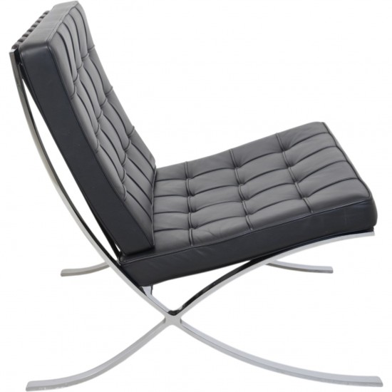 Ludwig Mies van der Rohe Barcelona stol i sort læder 2010'erne