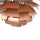 Poul Henningsen kobber Kogle lampe 60 Cm 1980'erne