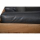 Dansk design sofa 3.pers i sort læder
