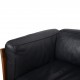 Dansk design sofa 3.pers i sort læder