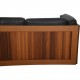 Dansk design sofa 3.pers i sort læder