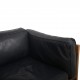 Dansk design sofa 3.pers i sort læder