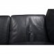 Dansk design sofa 3.pers i sort læder
