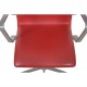 Arne Jacobsen høj Oxford kontorstol i rødt Essential læder 2014