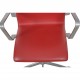 Arne Jacobsen høj Oxford kontorstol i rødt Essential læder 2014