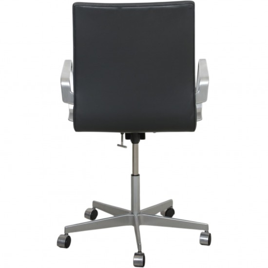 Arne Jacobsen Oxford kontorstol i sort Essential læder 2007
