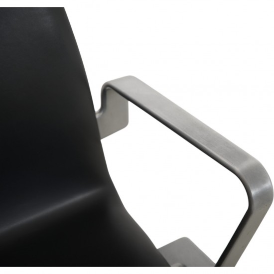 Arne Jacobsen Oxford kontorstol i sort Essential læder 2007