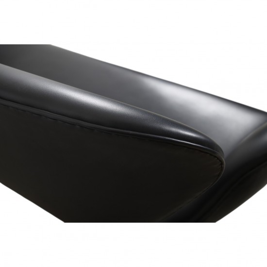 Arne Jacobsen Svane sofa i sort læder 2006