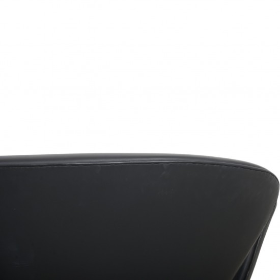 Arne Jacobsen Svane sofa i sort læder 2006