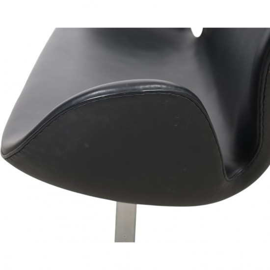 Arne Jacobsen Svane sofa i sort læder 2006