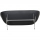 Arne Jacobsen Svane sofa i sort læder 2006