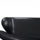 Arne Jacobsen Svane sofa i sort læder 2006