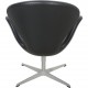 Arne Jacobsen Svane stol i sort Aura læder 2017