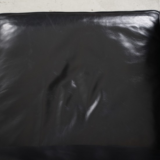 Børge Mogensen 2212 2.personers sofa i sort læder 1980'erne