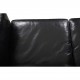 Børge Mogensen 2212 2.personers sofa i sort læder 1980'erne