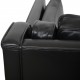 Børge Mogensen 2212 2.personers sofa i sort læder 1980'erne