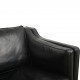 Børge Mogensen 2212 2.personers sofa i sort læder 1980'erne