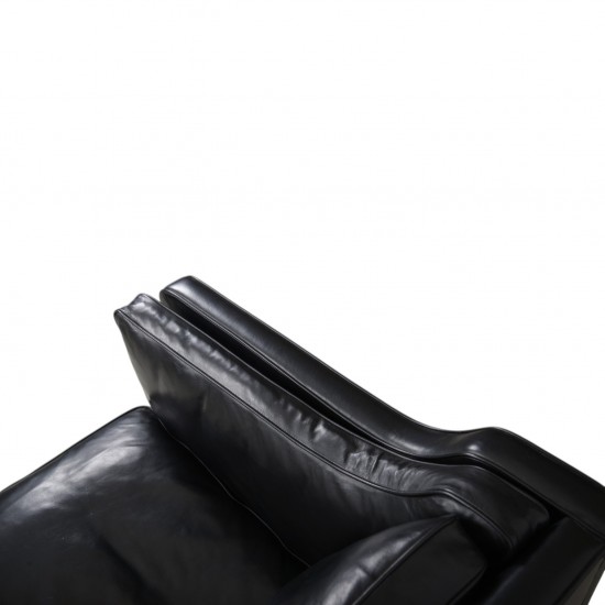 Børge Mogensen 2213 3.personers sofa i sort læder 1980'erne
