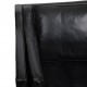 Børge Mogensen 2213 3.personers sofa i sort læder 1980'erne