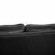 Børge Mogensen 2213 3.personers sofa i sort læder 1980'erne