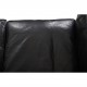 Børge Mogensen 2213 3.personers sofa i sort læder 1980'erne