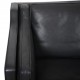 Børge Mogensen 2213 3.personers sofa i sort læder 1990'erne