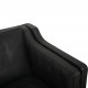Børge Mogensen 2213 3.personers sofa i sort læder 1990'erne