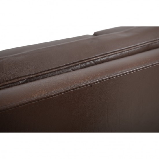 Børge Mogensen 3-personers 2213 sofa i brunt læder 1970'erne