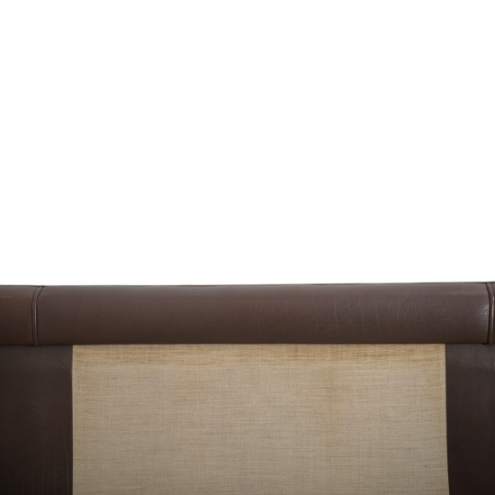 Børge Mogensen 3-personers 2213 sofa i brunt læder 1970'erne