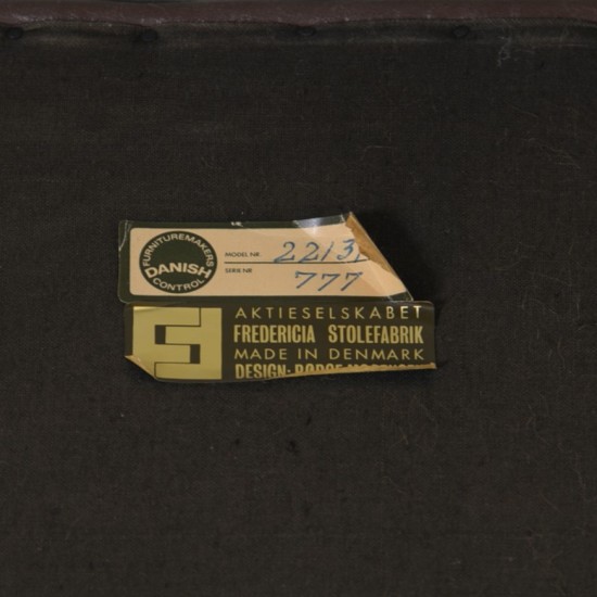 Børge Mogensen 3-personers 2213 sofa i brunt læder 1970'erne