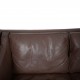 Børge Mogensen 3-personers 2213 sofa i brunt læder 1970'erne