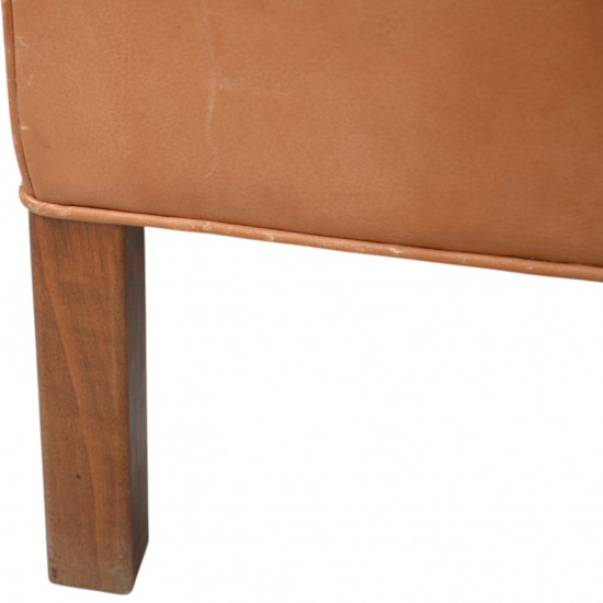 Børge Mogensen 3.personers 2213 sofa i patineret cognac læder 1980'erne