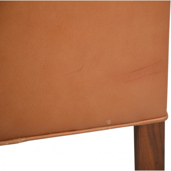 Børge Mogensen 3.personers 2213 sofa i patineret cognac læder 1980'erne