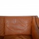 Børge Mogensen 3.personers 2213 sofa i patineret cognac læder 1980'erne