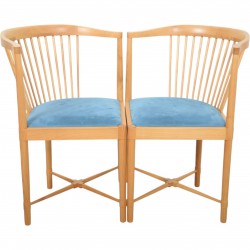 Børge Mogensen sæt af to Ruder Konge stole 1970'erne