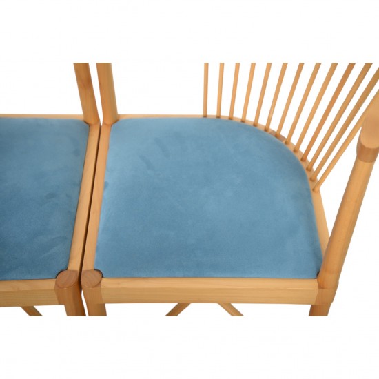 Børge Mogensen sæt af to Ruder Konge stole 1970'erne