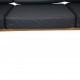 Hans Wegner GE236 3.personers sofa nybetrukket med sort bizon læder 1990'erne