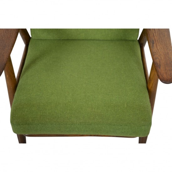 Hans Wegner GE240 cigar chair in oiled oak 1980s