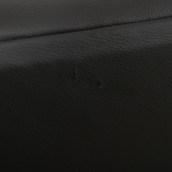 Hans Wegner GE34 3.personers lufthavnssofa i nybetrukket sort læder