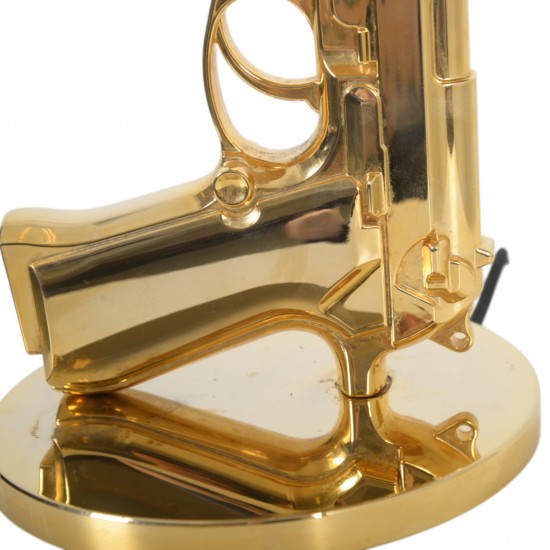 Philippe Starck guld håndpistol lampe 2000'erne