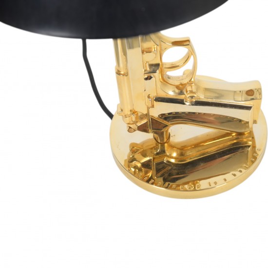 Philippe Starck guld håndpistol lampe 2000'erne