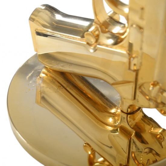 Philippe Starck guld håndpistol lampe 2000'erne