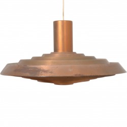 Poul Henningsen Tallerken lampe i kobber 1960'erne