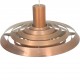 Poul Henningsen Tallerken lampe i kobber 1960'erne