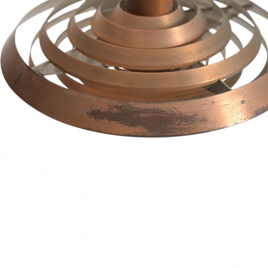Poul Henningsen Tallerken lampe i kobber 1960'erne