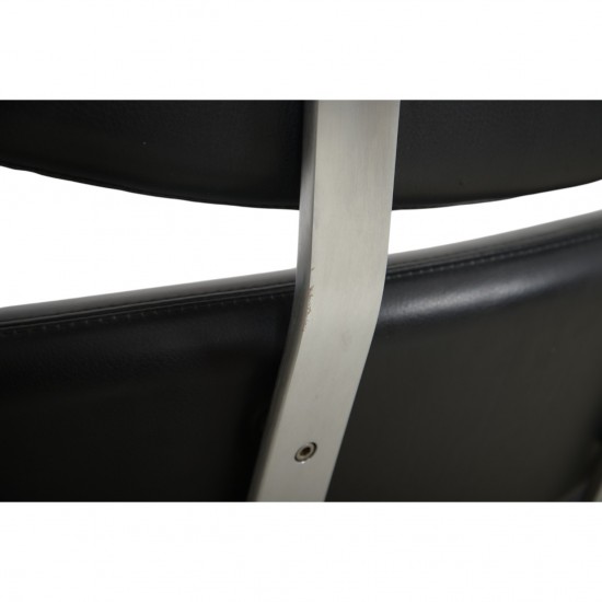 Erik Jørgensen Corona stol i sort læder 2010'erne