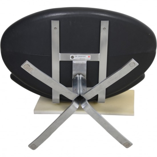 Erik Jørgensen Corona stol i sort læder 2010'erne