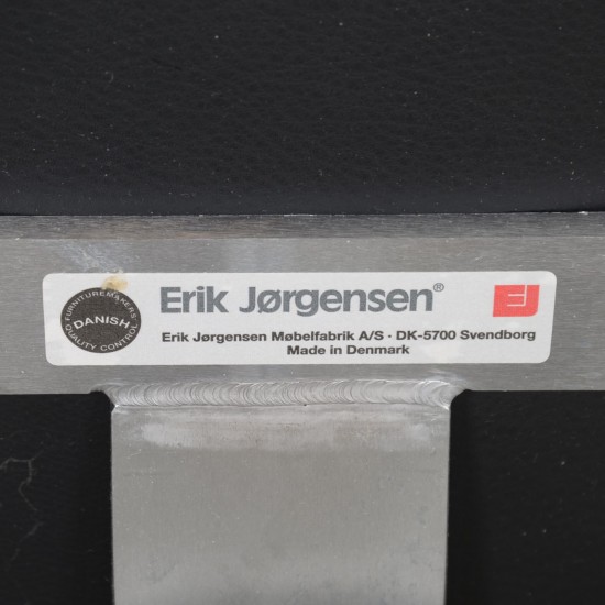 Erik Jørgensen Corona stol i sort læder 2010'erne